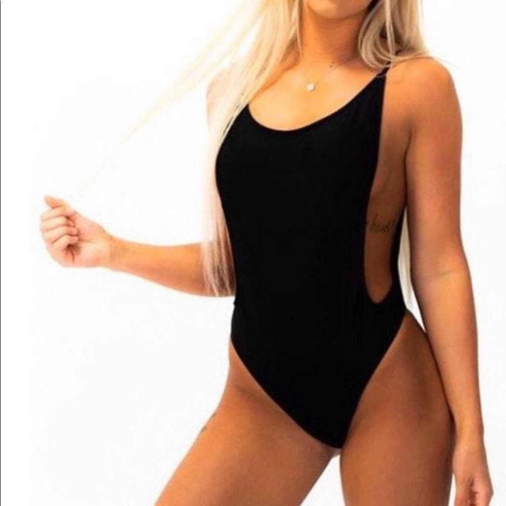 Sunny co black one piece swimsuit
